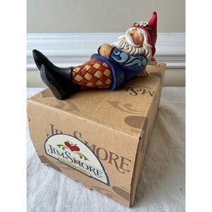 Jim Shore Heartwood Creek Gnome More Worries Sleeping Figurine 4045279 Red Blue
